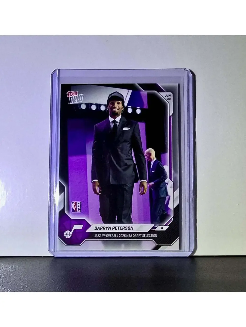 Darryn Peterson Rookie 2026-27 Topps NBA Draft Night DPET Card Utah Jazz